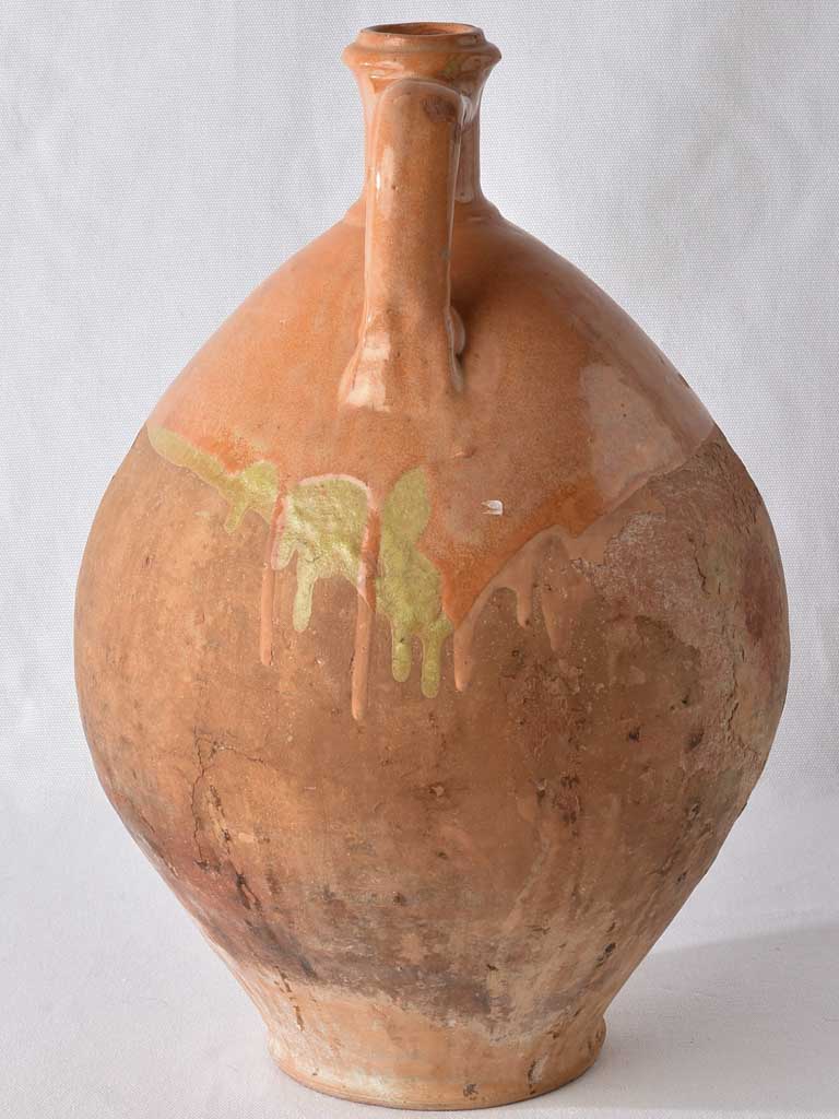Very large oil pitcher w/ small spout 16½"