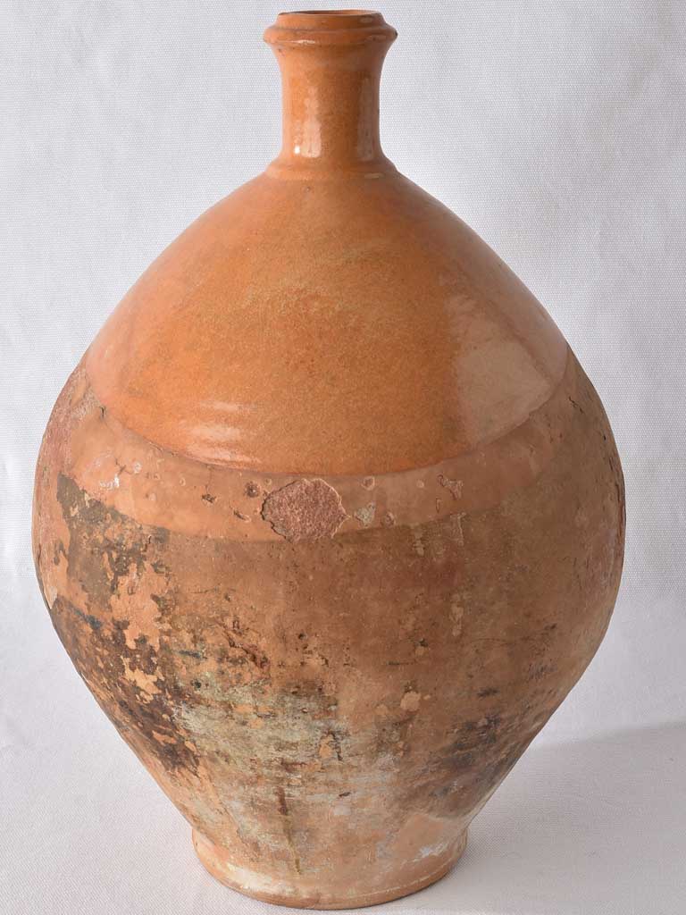 Very large oil pitcher w/ small spout 16½"