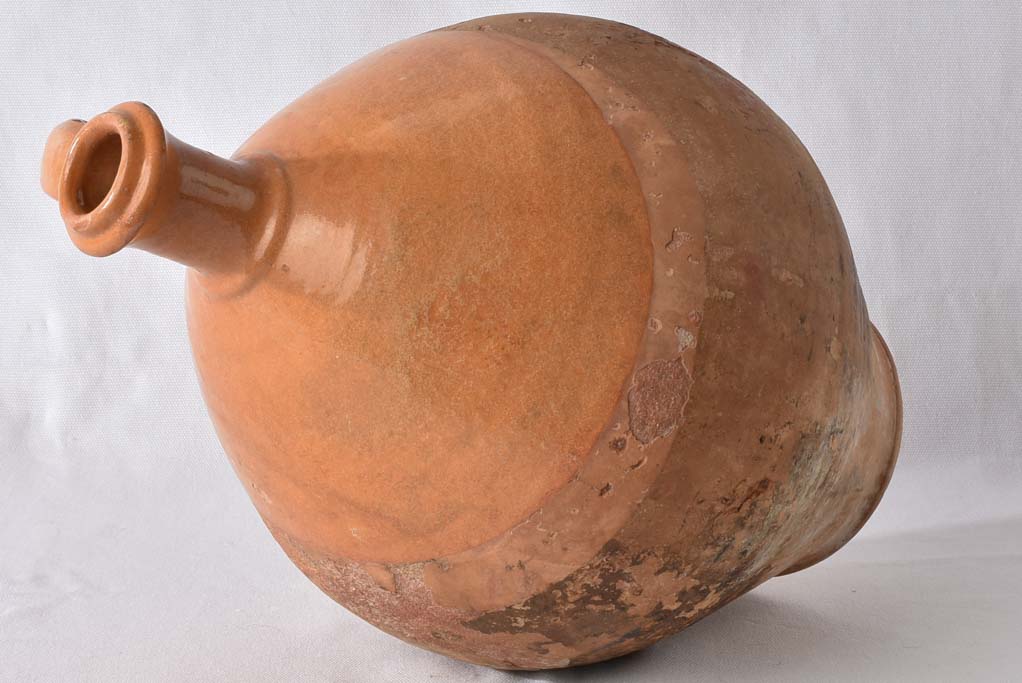 Very large oil pitcher w/ small spout 16½"
