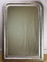 19th Century French Louis Philippe mirror with silver frame 29¼" x 42½"