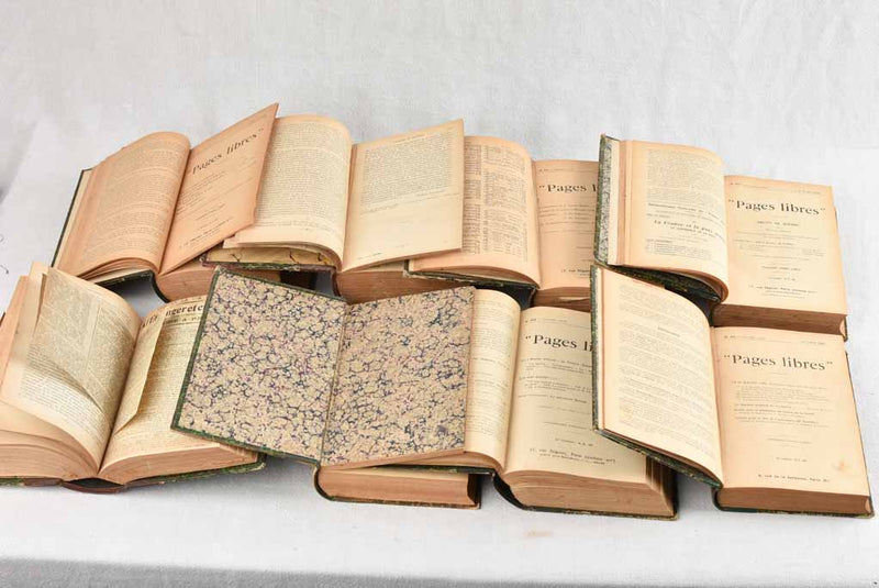 Authentic French literary antique collection