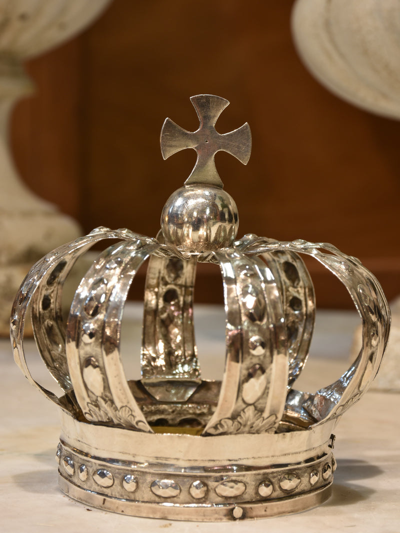 Petite French saints crown – silver plated