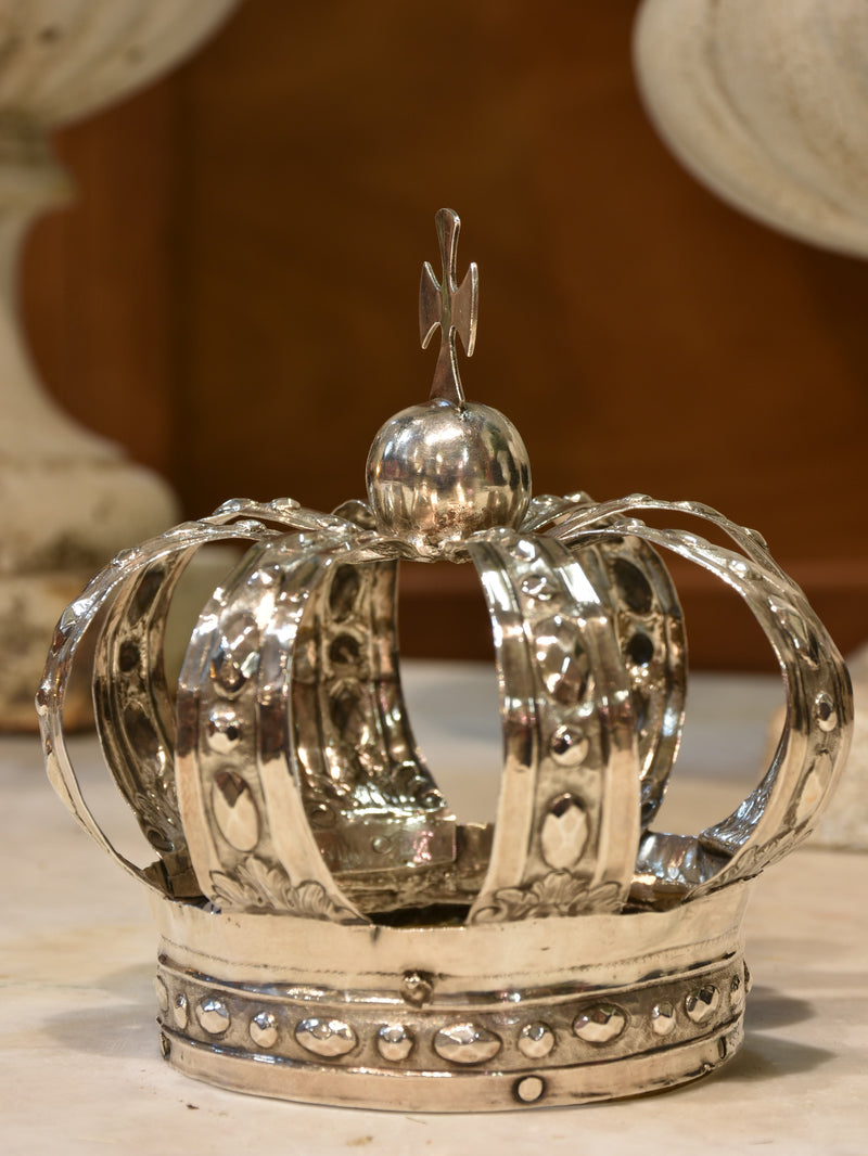 Petite French saints crown – silver plated