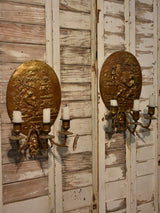 Pair of 19th century appliques for candles