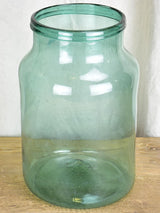 Very large blown glass preserving jar - hand blown 15¼"