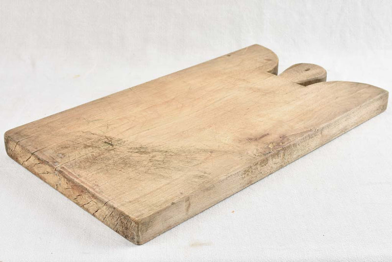 Large antique French cutting board - beechwood - 22"