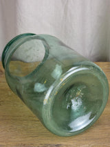 Very large blown glass preserving jar - hand blown 15¼"