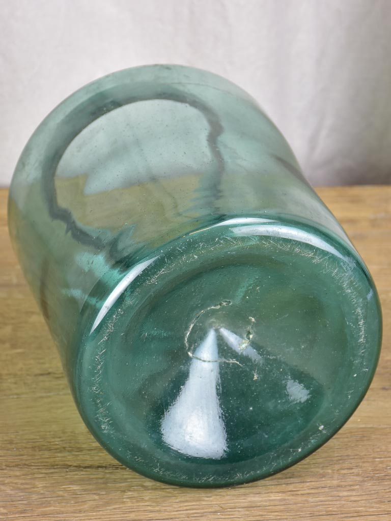 Large blown glass preserving jar 12½"