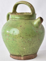 Small green pitcher - 19th century 9½"