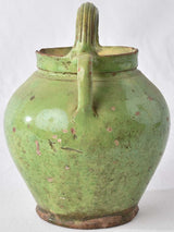 Small green pitcher - 19th century 9½"