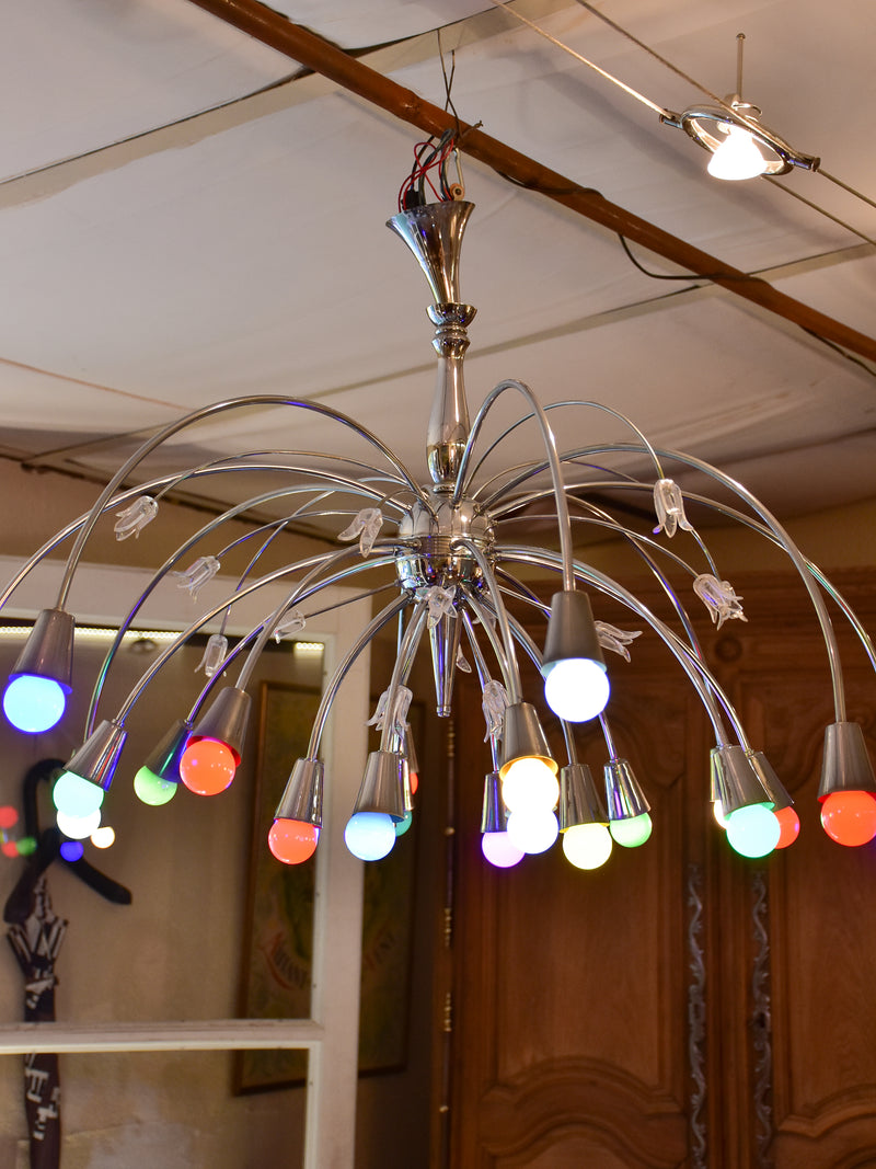 Mid-century sputnik chandelier with 24 lights