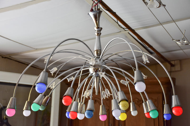 Mid-century sputnik chandelier with 24 lights