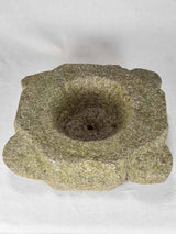 Spectacular 17th-century granite mortar 17" x 13¾"