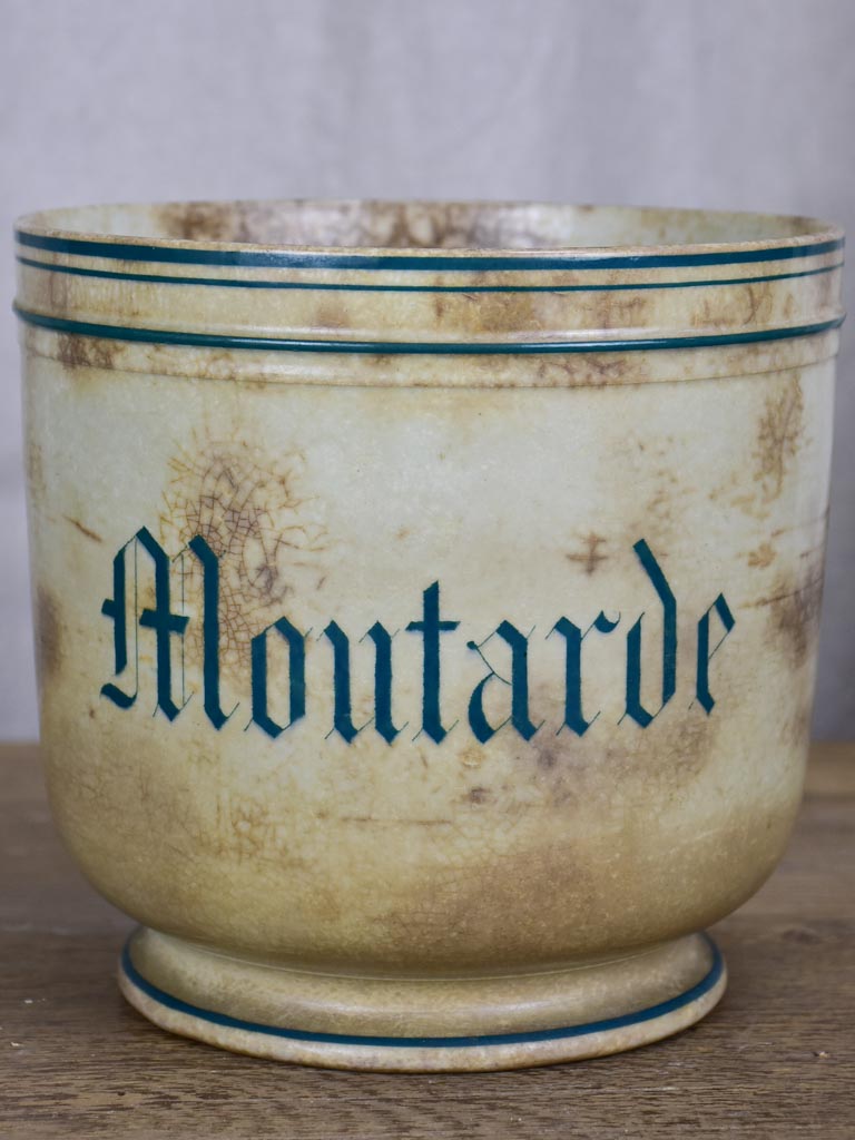 Antique French mustard pot 6¾"