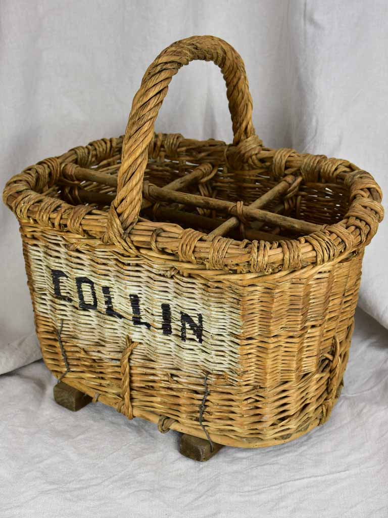 Late 19th Century French basket for bottles - from Champagne