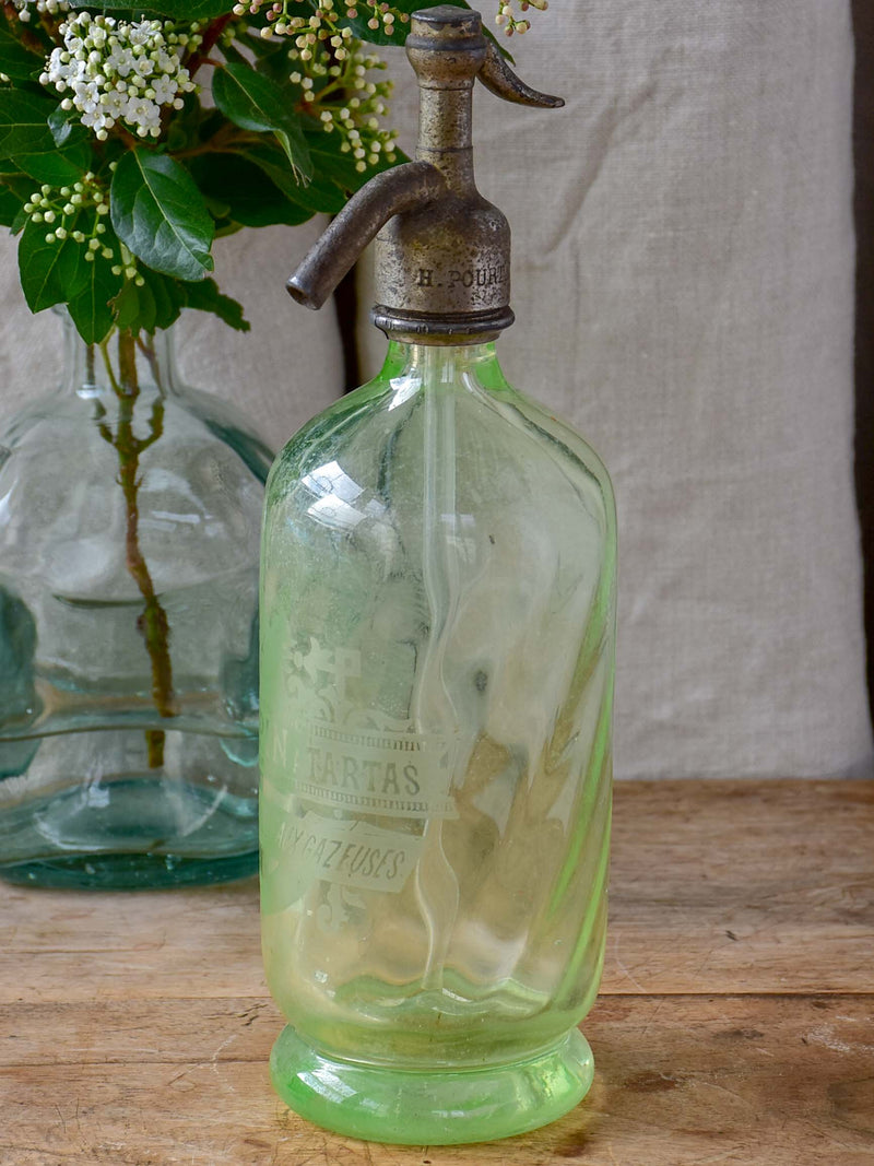 Antique French seltzer bottle