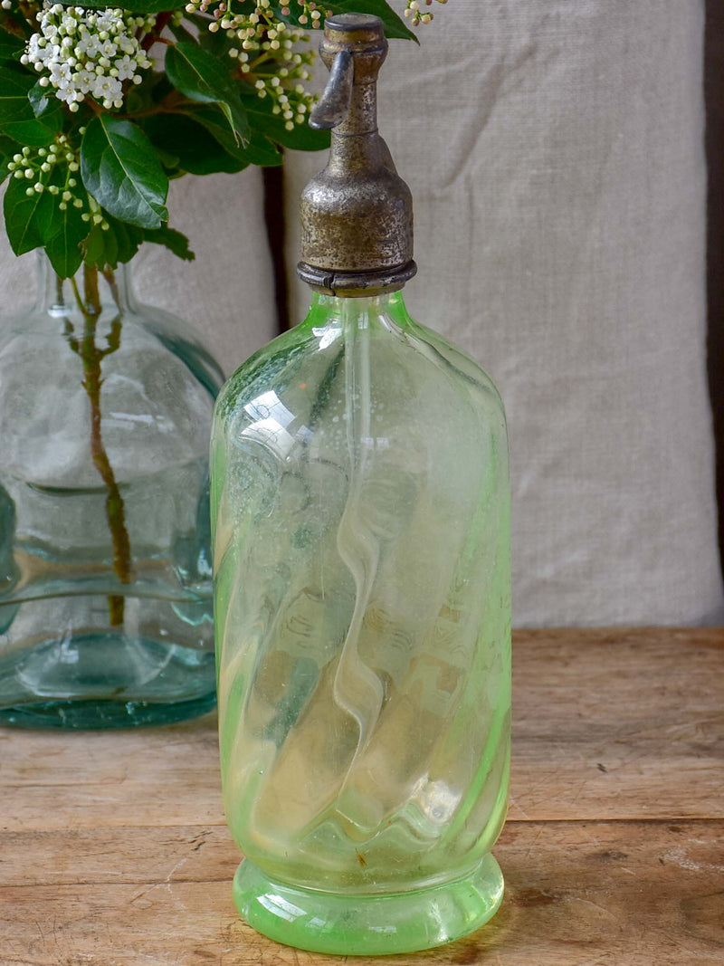 Antique French seltzer bottle