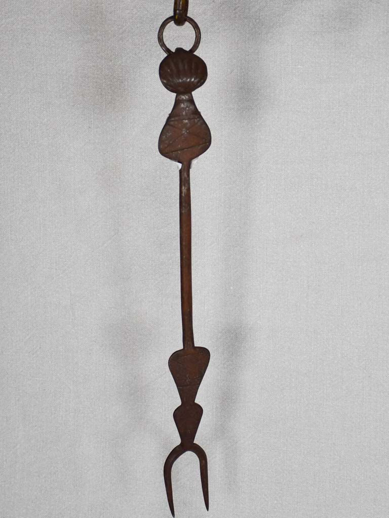 Unique 18th-century hanging culinary utensils
