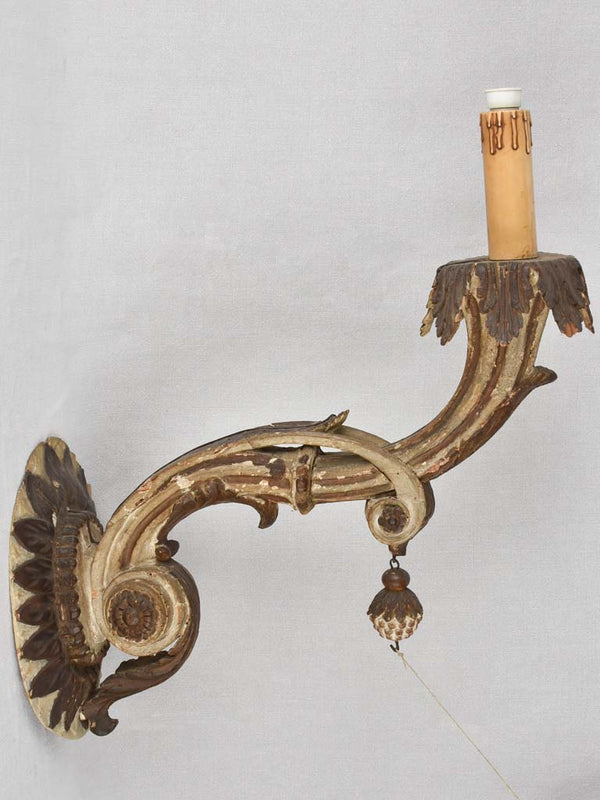 Eighteenth-Century Carved Wall Light Fixtures