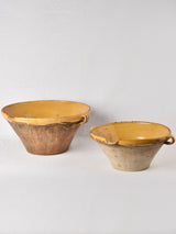 Antique lavishly-glazed Provencal Tian Bowls