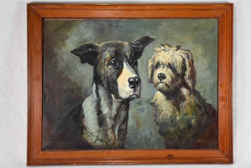 Historic Signed Dog Portrait Artwork