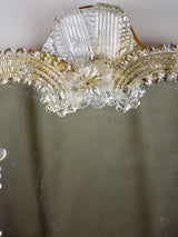 Small vintage Venetian style mirror with flowers