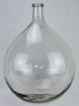 Antique French demijohn bottle with clear glass 19¾"