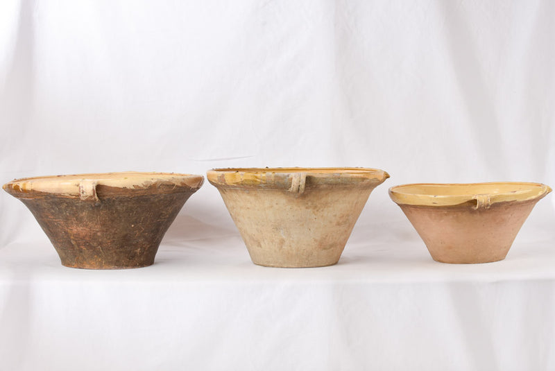 Antique-style Provencal yellow tian kitchen bowl