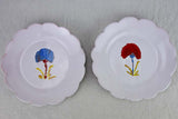 Artisanal Red & Blue Floral Plates