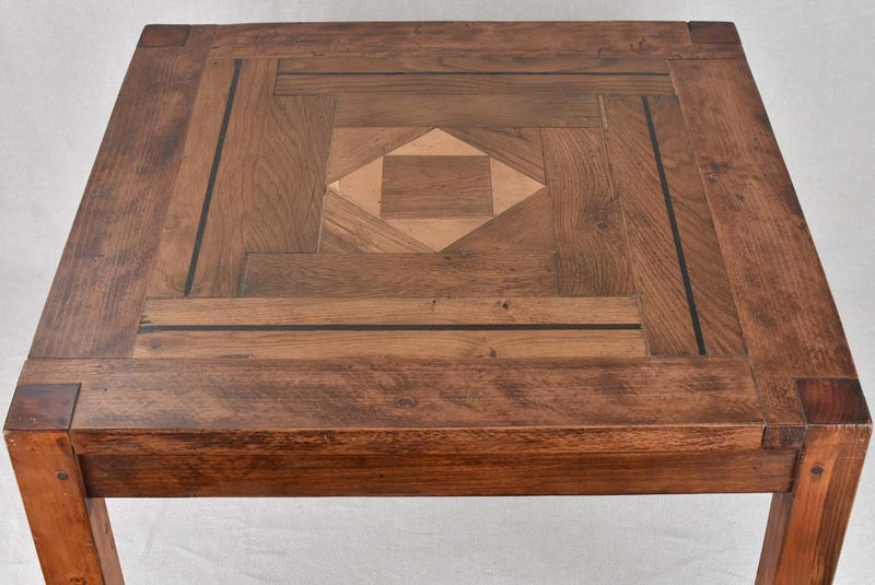 Vintage Beechwood French Parquetry Coffee Table