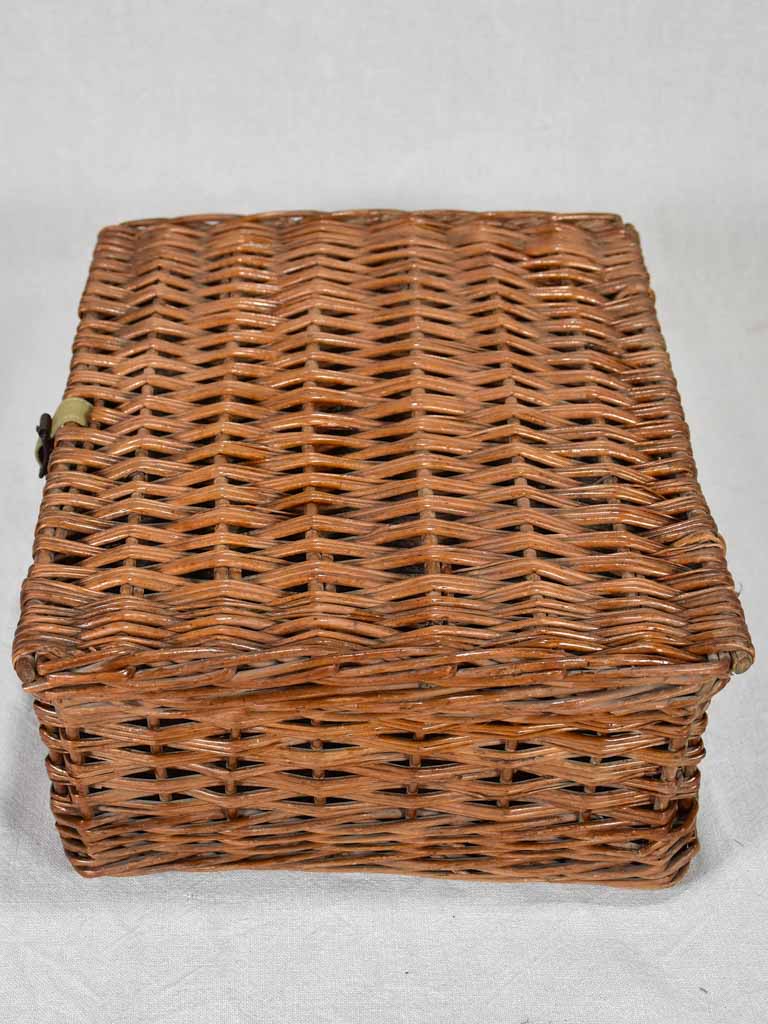 Antique English picnic basket