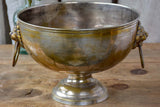 Antique French ice-bucket with lion's head handles
