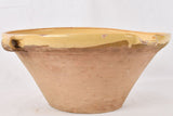 Functional aged Provence yellow bowl set