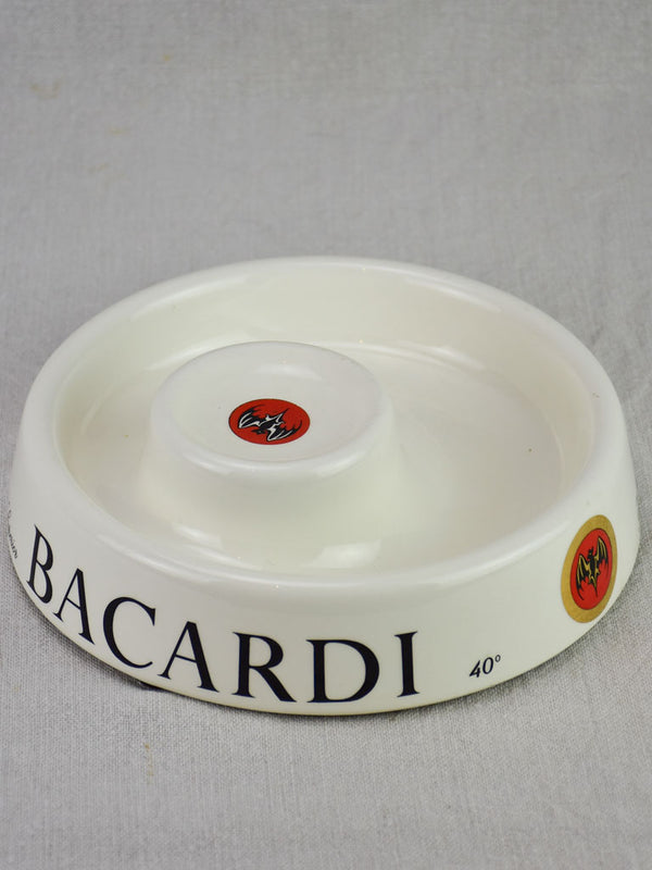 Vintage French ashtray from a bar - Bacardi Rum 9½"