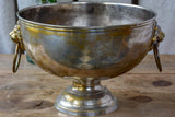 Antique French ice-bucket with lion's head handles