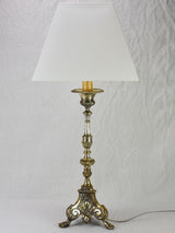 19th Century French candlestick lamp - large 32"