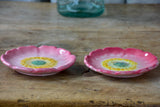 RESERVED MA Vintage pair of Jerome Massier et Fils Vallauris flower plates