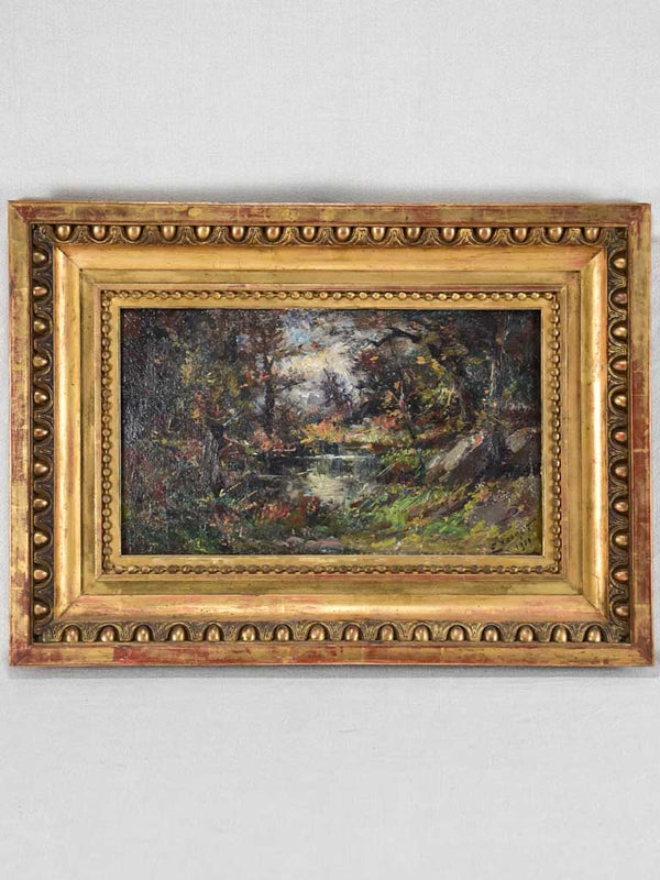 Antique Noirot 1915 landscape oil painting