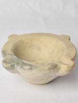 Marble mortar with unique pouring beak