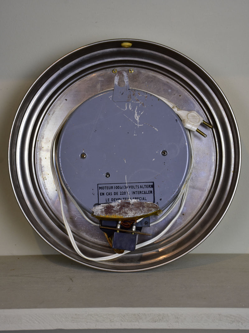 French wall clock from the 1940's P.R.A.E.L