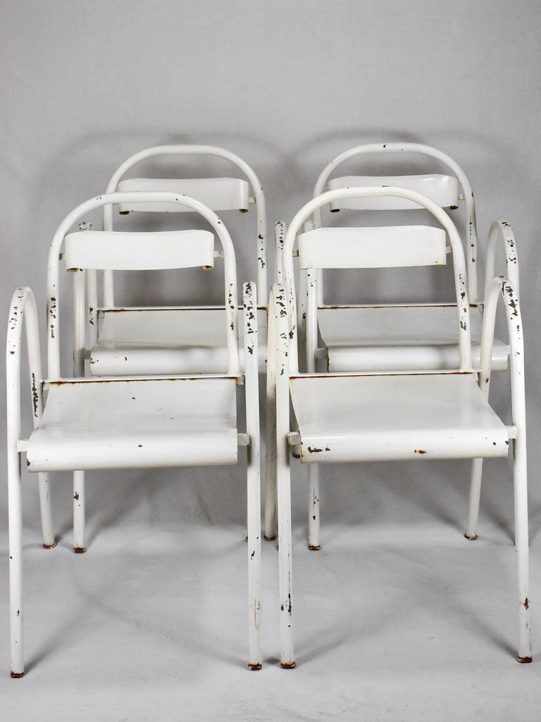 1940's Flexitube Attributed Metal Armchairs