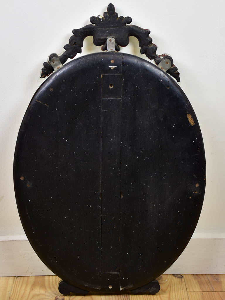 Antique Venetian mirror - oval 26½" x 17¾"