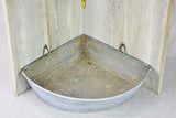 18th Century Directoire gravity water fountain - zinc and brass 29¼"