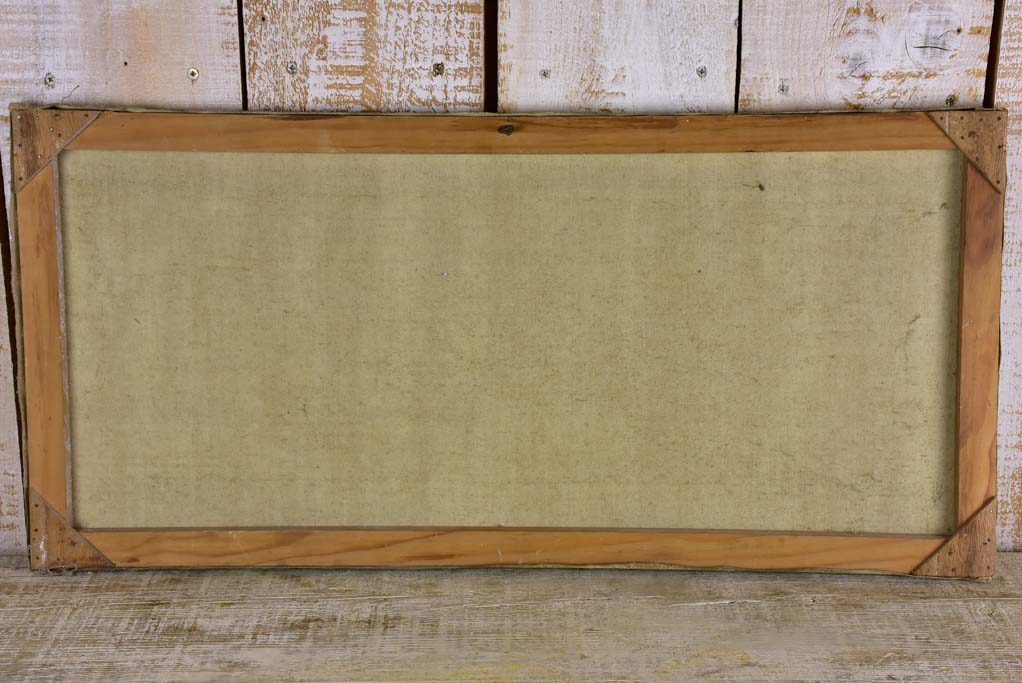 Mid-century painting of the Pont d'Avignon 15" x  30¾"