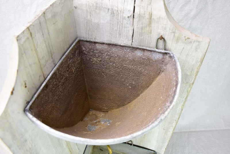 18th Century Directoire gravity water fountain - zinc and brass 29¼"