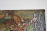 Large late-18th-century painting of bathing ducks - Anonymous 24½" x 59½"