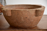 Vintage French mortar and pestle - terracotta