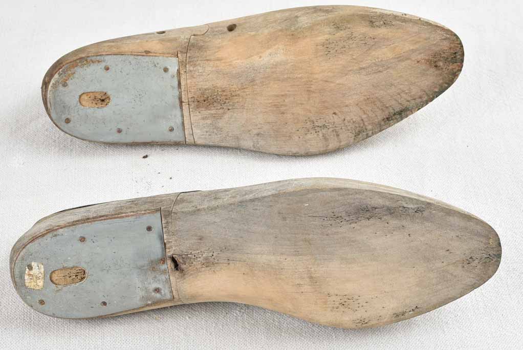 Pair of antique French wooden shoe stays