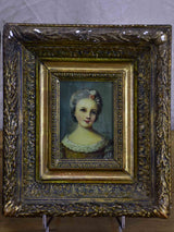 Pair of antique French portraits 10 ¾'' x 12 ¼''