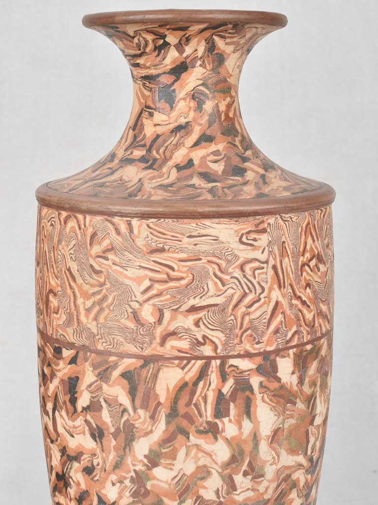 Matte finish antique Pichon ceramics vases